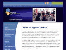 Tablet Screenshot of centerforappliedtheatre.org